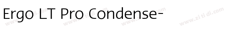 Ergo LT Pro Condense字体转换 Ergo LT Pro Condense字体转换